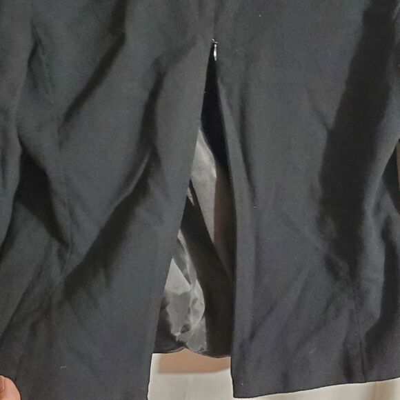 Talbots | Vintage Black Wool Blouse with Zip Up Back | Size 8P - Picture 7 of 7